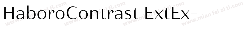 HaboroContrast ExtEx字体转换